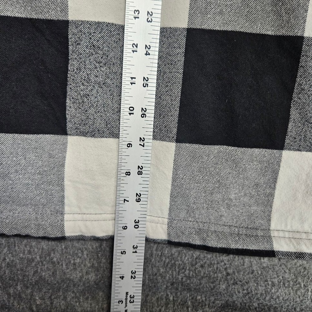 5.11 Tactical Shirt Jacket Mens XL Black White Buffalo Check Sherpa Lined 78042 - Picture 8 of 9